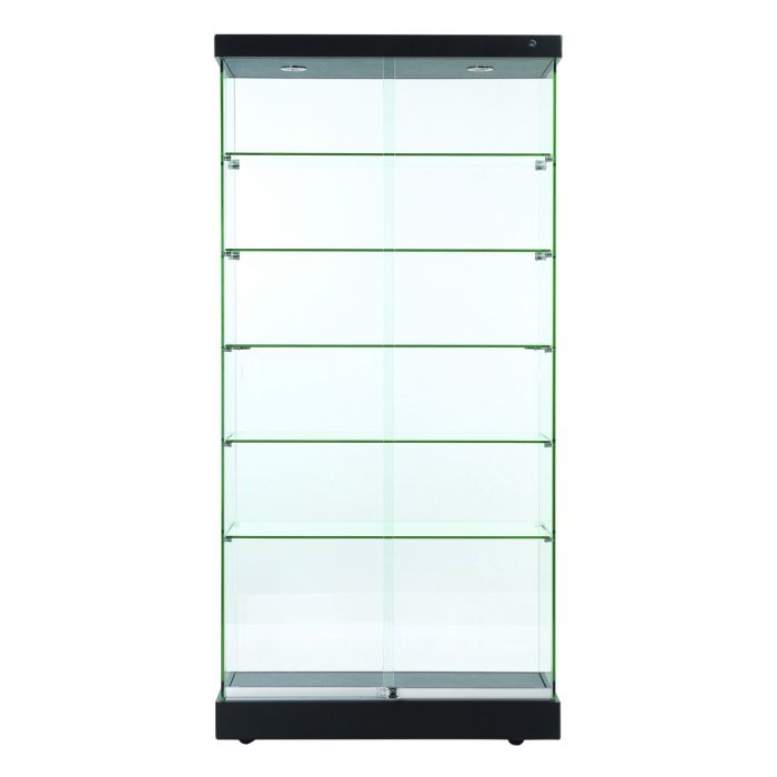 Gulvvitrine Toscana ll, 90x46xH=184 cm, SORT
