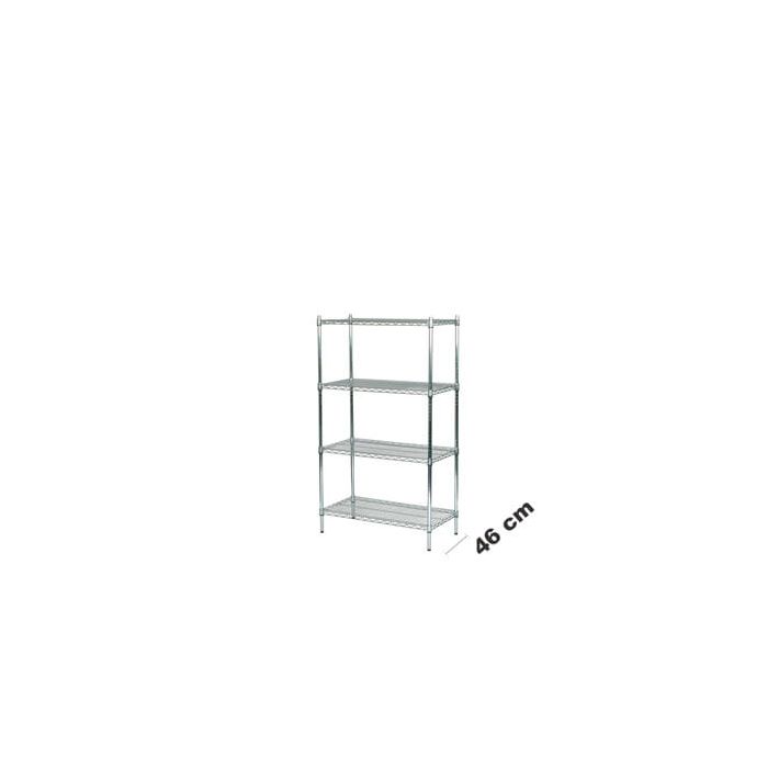 TUBO Mellom reol H 160 x B 91 x 46 cm dyp