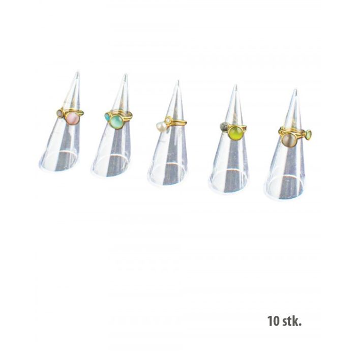 Ring display - Klar akryl - H 7 cm.