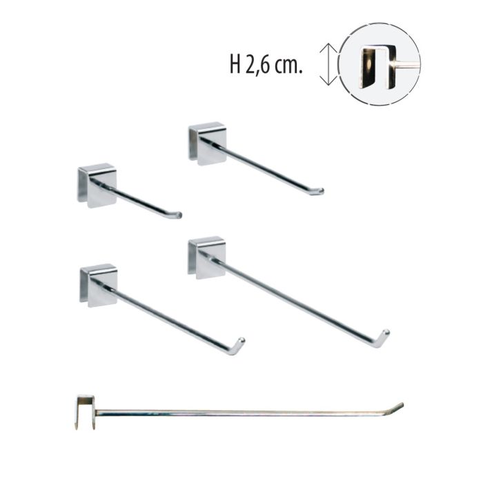 Enkelt varekrog til 12 mm. dekostang.Vælg imellem 10