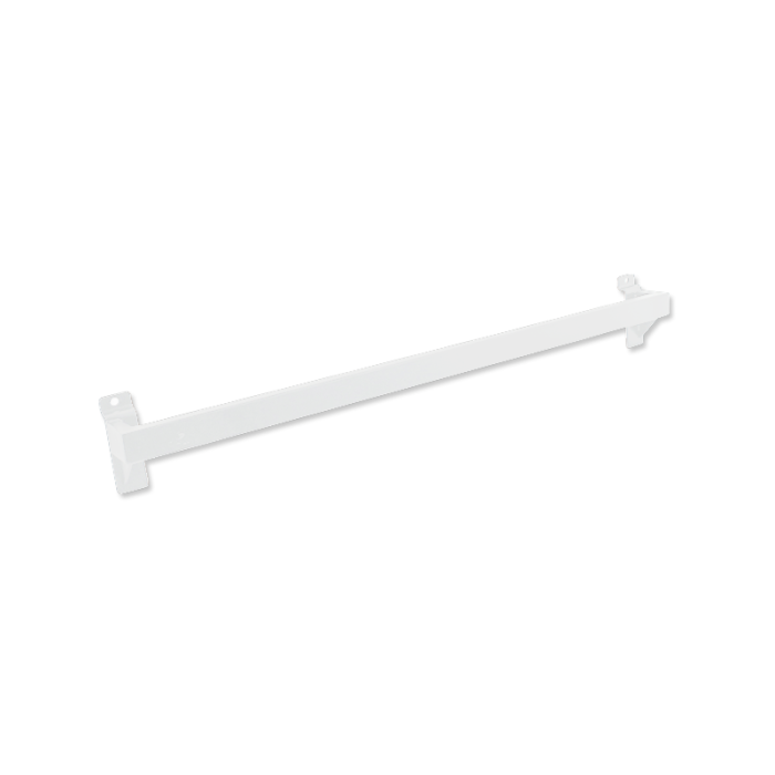Dekostang t/ rillepanel - Hvid