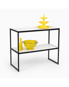 HAPPY! Oplægsbord med hvide melamin. B94 x D40 x H82 cm.