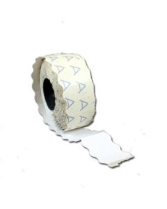 Prisetiketter - 1 linje Hvid