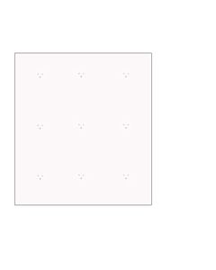 Hvid MDF vægplade (120 x 120 cm.)