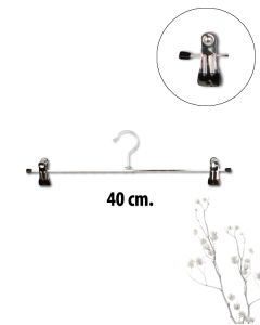 Metalklemmebøjle i sort, 40 cm. Pris ved køb af min. 300 stk.