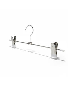 Klemmebøjle metal (B 30 cm.) - 100 stk. Hvid. Buksebøjle