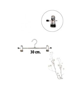 Klemmebøjle metal (B 30 cm.) Sort. Buksebøjle. Min køb 300 stk. SE prisen