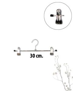 Klemmebøjle metal (B 30 cm.) - 100 stk. Sort. Buksebøjle