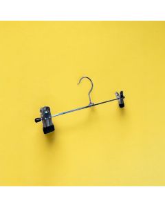 Klemmebøjle metal (B 30 cm.) - 100 stk. - alternativ. Sort. Buksebøjle