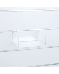 Akrylboks 20,5 x 15,5 x H8,5 cm. Til rillepanel