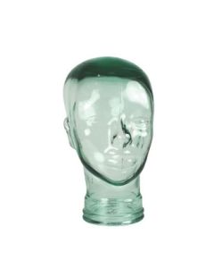 Glashoved, uni-sex, klar glas, Ø58 x H30 cm
