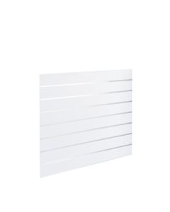 Rillepanel - 120 x 80 cm. - hvid - 10 cm. 1  stk. - Supersæt, let tekstur