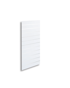 Rillepanel - 59,5 x 120 cm. - hvid - 10 cm. - Supersæt, let tekstur