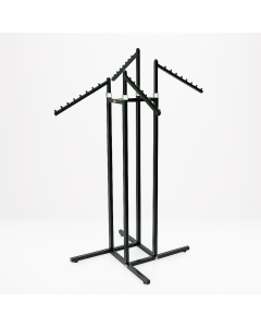 Joy-stativ 4 armet - tøjstativ H125-195 cm m/ 4 lige højdejusteres arme. Vælg farve på stel og arme