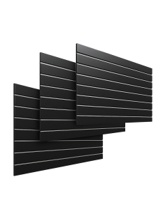 Rillepanel - 120 x 240 cm. - hvid - 10 cm. ( 3 stk. 120 x 80 ) - Supersæt, let tekstur