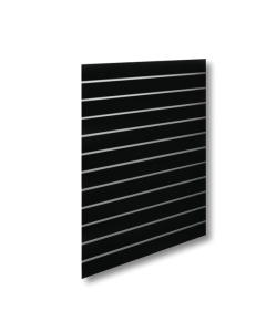 Rillepanel - 120 x 120 cm. - sort - 10 cm. 1  stk. - Supersæt, let tekstur