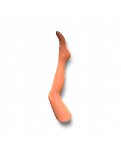 Barnestrømpeben. Nude- / orange plast.