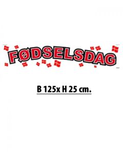 Banner m/ flag & Fødselsdag