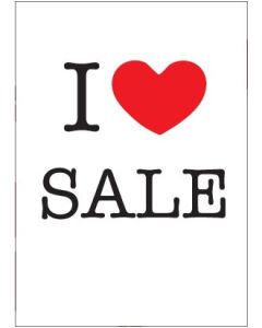 Plakat - I LOVE SALE - 50 x 70 cm