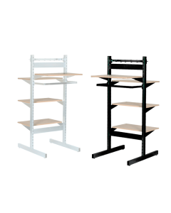 T-Gondol - H 147,5 x B 67 cm. Dobbelt display. Framework - Vælg farve