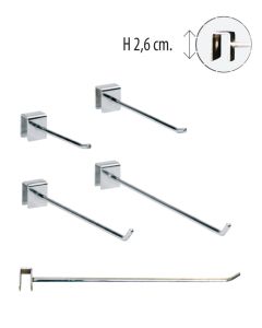 Varekrog - 12 mm. dekostang - Krom. Vælg længde