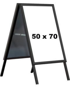 A-skilt - 50 x 70 cm. - Sort