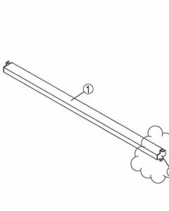 Samlestykke til Framework, 120 cm, sort