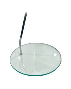 Fodplade til børnemannequin - glas