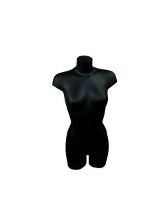 Dametorso. Sort plast. Med hofte