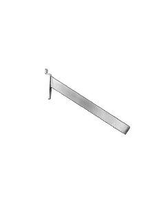 Hyldeknægt, skrå, til panel, krom, 25 cm. Light