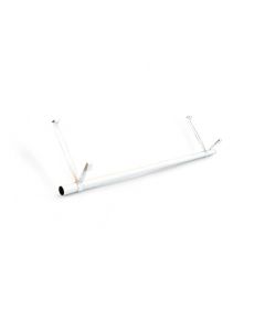 Tubo, bøjlestang, med 2 ophæng, hvid, 91 cm.