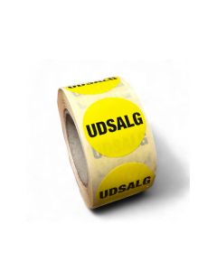 Udsalgsklistermærke Ø 30 mm. 500 stk.