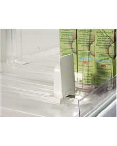 Vareskubber m/fjeder L28.5- 48.5 cm. 6 kg tryk. Hvid plast