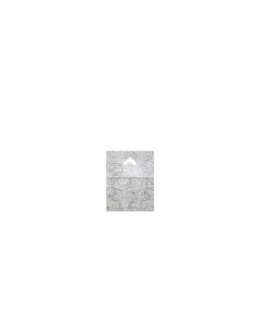 Hvid plastpose m/sort mønster, 15 x 3,3 x 30 cm. 300 stk.
