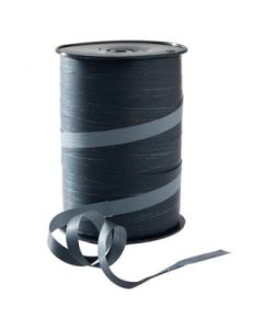 Gavebånd, mat, tofarvet,  grå/sort,  10 mm x 250 mtr.