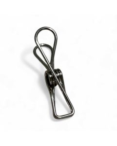 Metalclips i stål, H 5,7 cm. Pakket med 10 stk. Pris er for 1 stk.