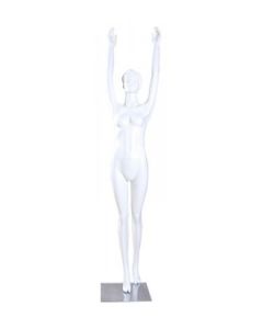 Yoga damemannequin, fitness/yoga - hvid. Sol