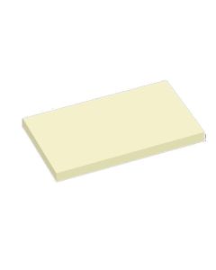 Memo blokke, gul, 76 x 127  mm - 100 ark, pak m/ 12 blokke