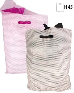 Plastikposer m/ prikker  H 45 cm. - 100 stk. Vælg farve