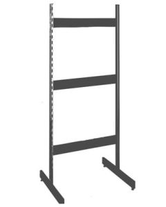 T-Gondol - H 217,5 x B 97 cm. Dobbelt display. Framework - Vælg farve